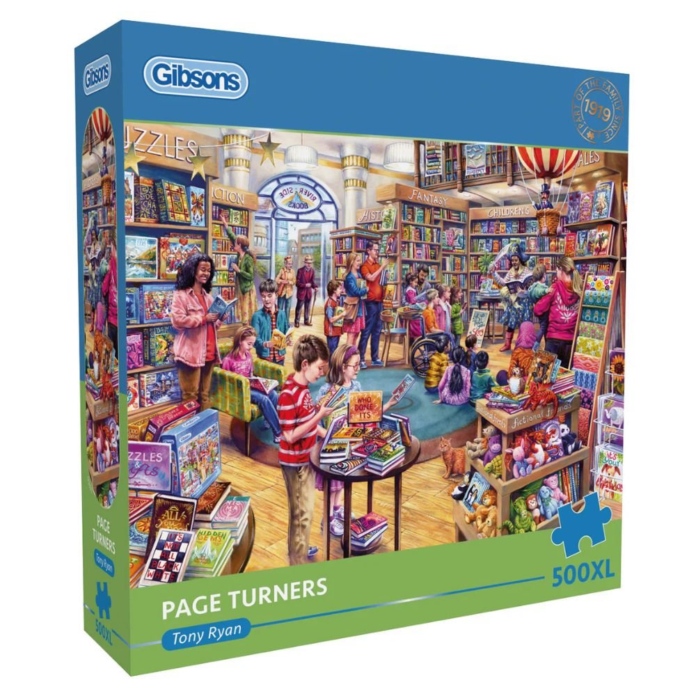 Gibsons Games Page Turners 500XL Piece Jigsaw Puzzle - Old Railway Line Garden Centre