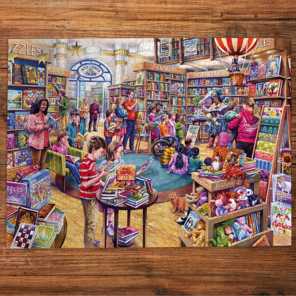 Gibsons Games Page Turners 500XL Piece Jigsaw Puzzle - Old Railway Line Garden Centre
