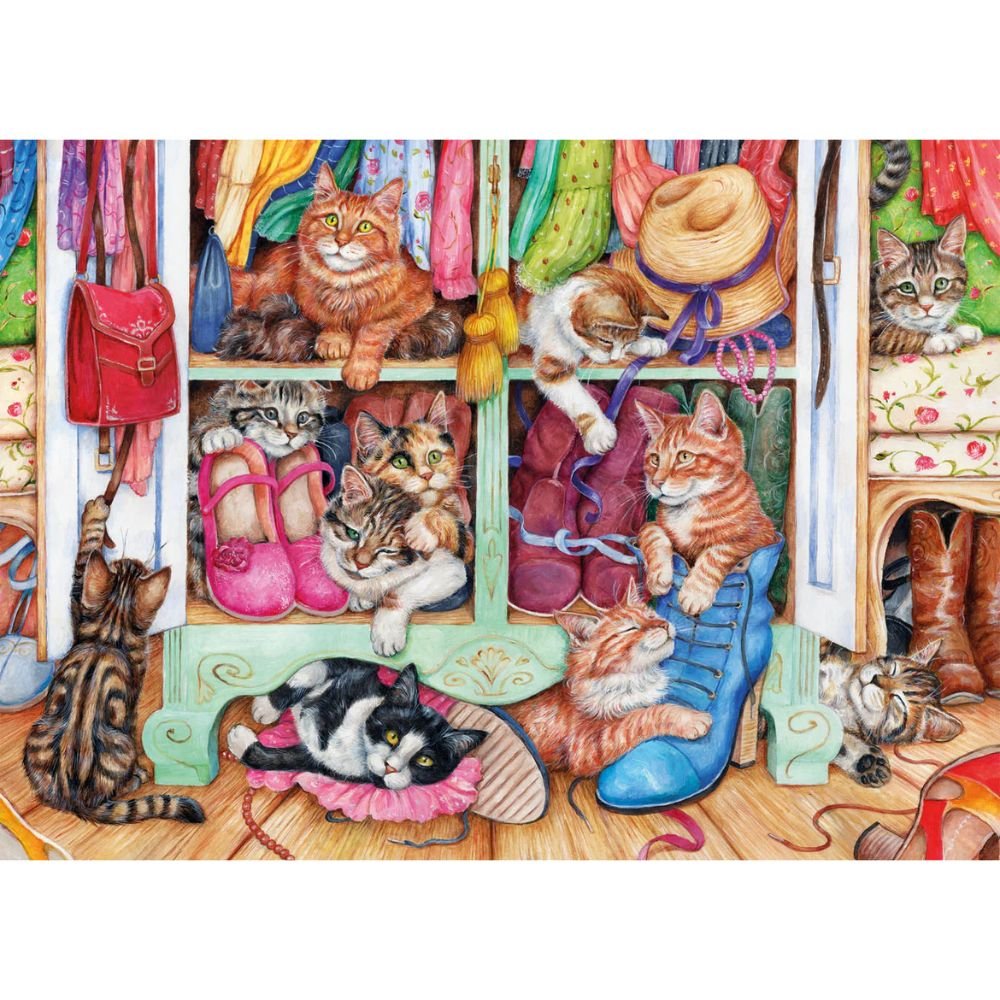 Gibsons Games Puss In Boots 500XL Piece Jigsaw Puzzle - Old Railway Line Garden Centre