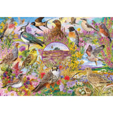 Gibsons Games RSPB: Wings in the Wood 4x500 Piece Jigsaw Puzzles - Old Railway Line Garden Centre