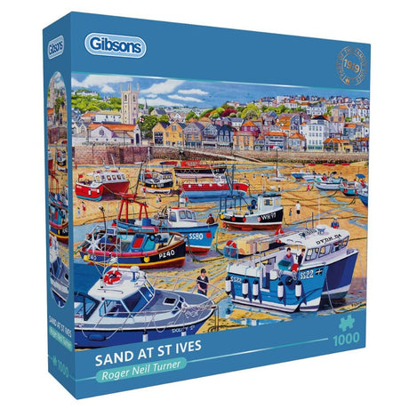 Gibsons Games Sand at St Ives 1000 Piece Jigsaw Puzzle - Old Railway Line Garden Centre