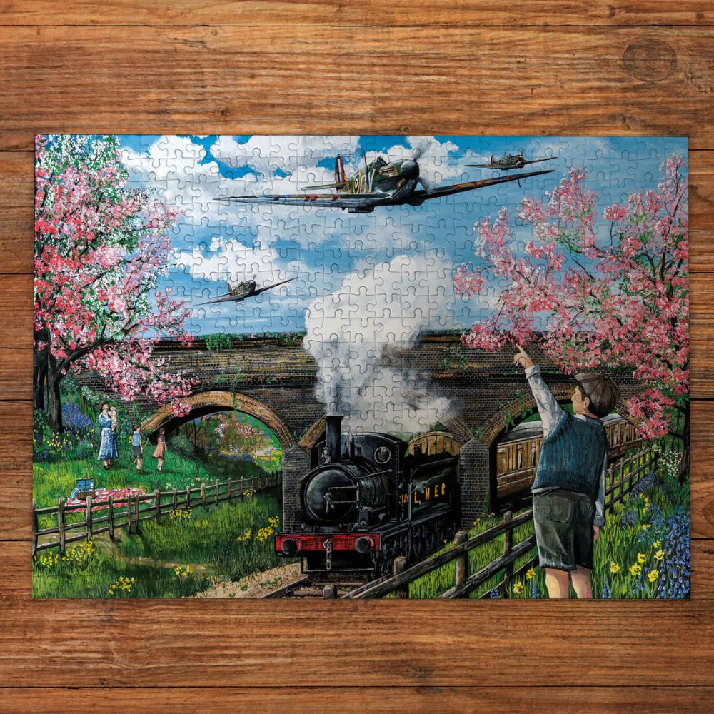 Gibsons Games Spitfire Surprise 250XL Piece Jigsaw Puzzle - Old Railway Line Garden Centre