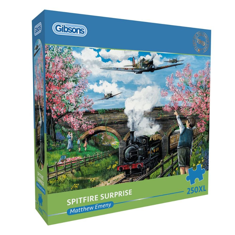 Gibsons Games Spitfire Surprise 250XL Piece Jigsaw Puzzle - Old Railway Line Garden Centre