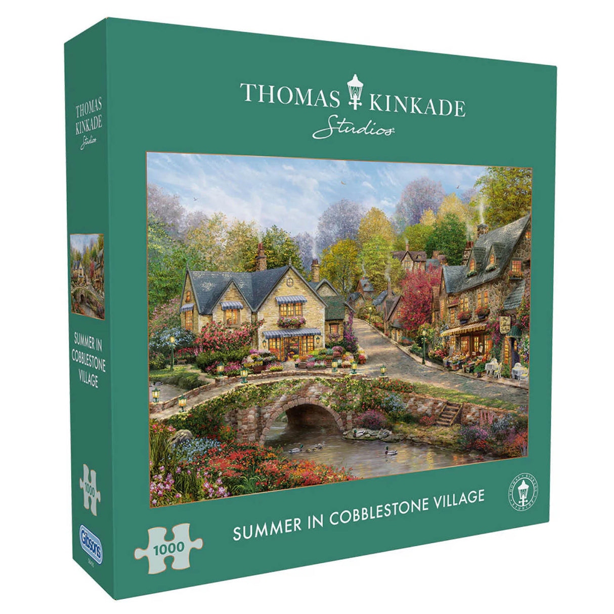 Gibsons Games Summer in Cobblestone Village 1000 Piece Jigsaw Puzzle