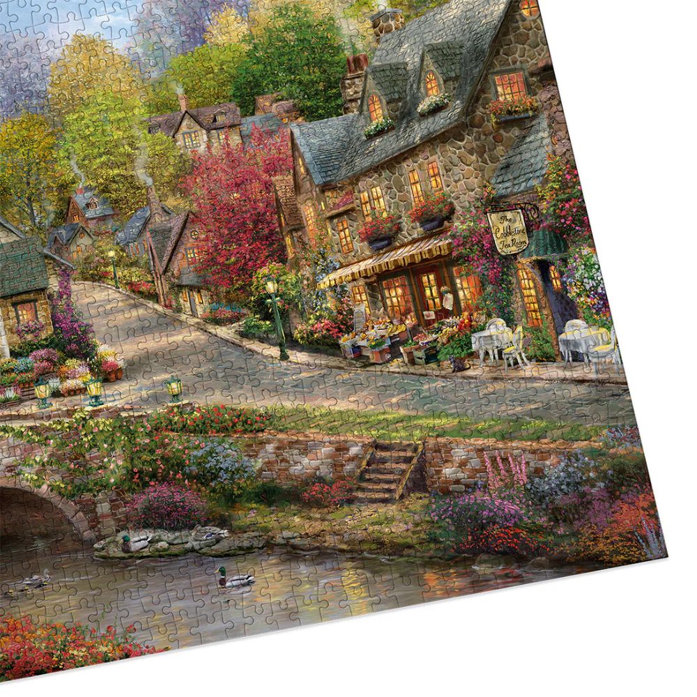 Gibsons Games Summer in Cobblestone Village 1000 Piece Jigsaw Puzzle