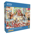 Gibsons Games Tails From The Tea Party 500 Piece Jigsaw Puzzle - Old Railway Line Garden Centre