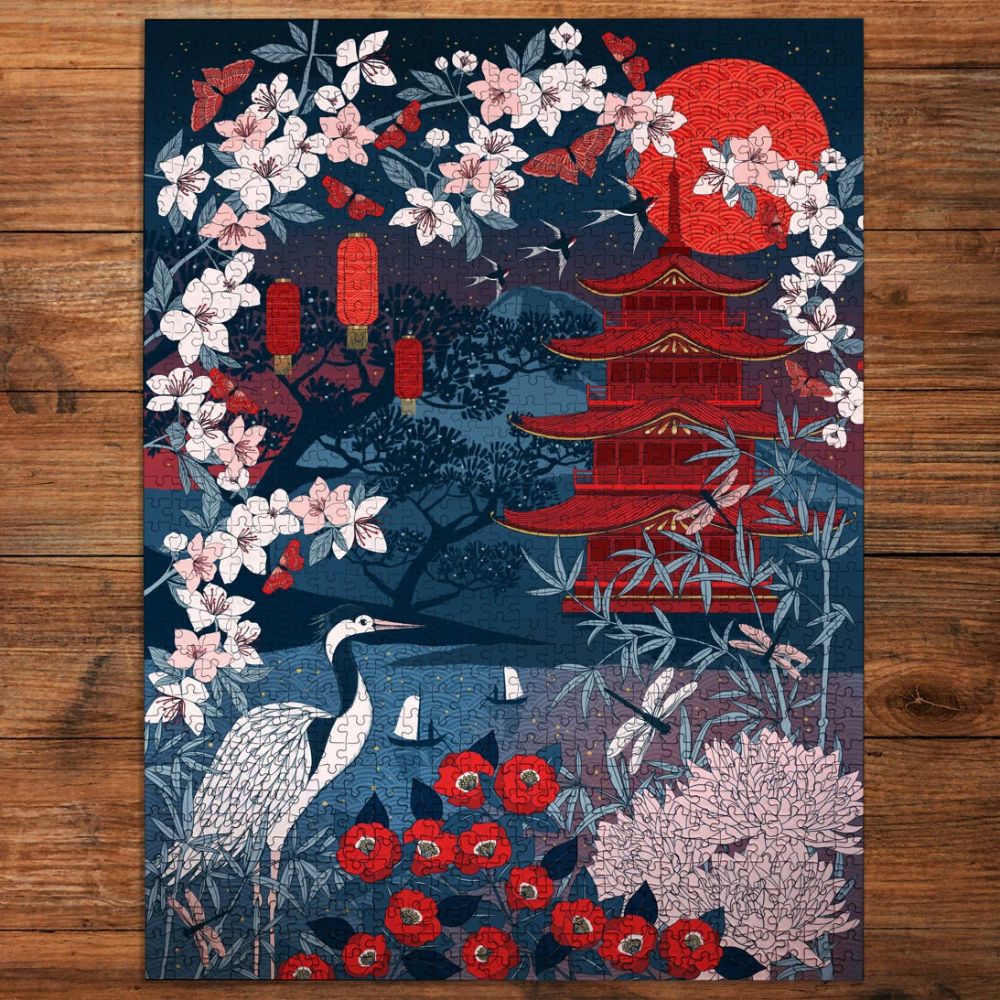 Gibsons Games The Art File Sakura Heights 1000 Piece Jigsaw Puzzle