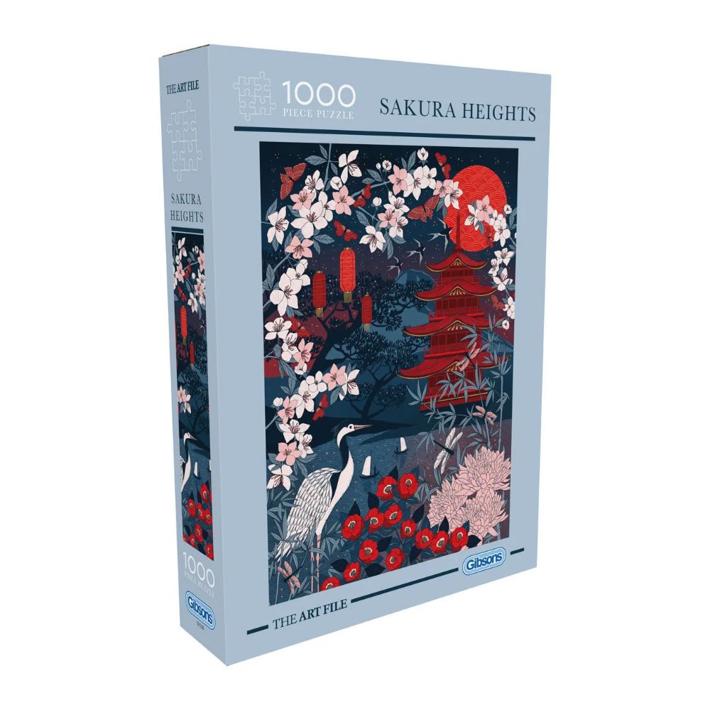 Gibsons Games The Art File Sakura Heights 1000 Piece Jigsaw Puzzle