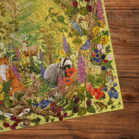 Gibsons Games The Art File: Sunlight Glade 1000 Piece Jigsaw Puzzle - Old Railway Line Garden Centre