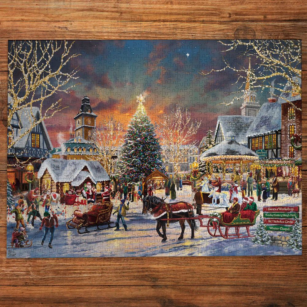 Gibsons Games The Christmas Festival 1000 Piece Jigsaw Puzzle