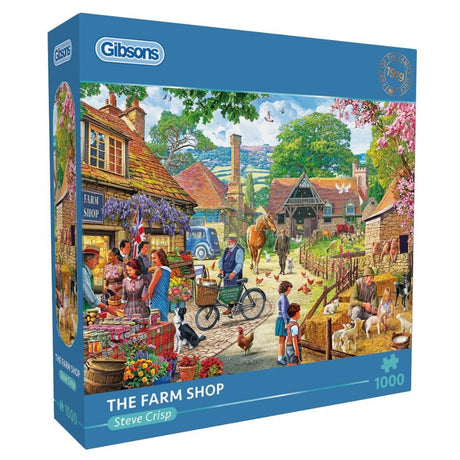 Gibsons Games The Farm Shop 1000 Piece Jigsaw Puzzle - Old Railway Line Garden Centre