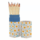 Gifted Stationery Hazy Daisies Pencil Set with Case