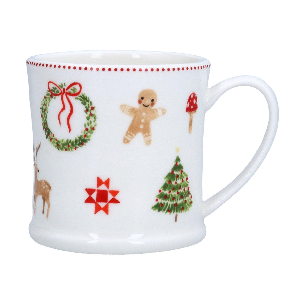 Gisela Graham 10cm Nordic Icons Stoneware Mini Mug