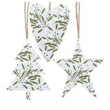 Gisela Graham 11cm Tin Shape Mistletoe Hanging Decoration - (Choice of 3)