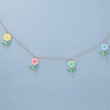 Gisela Graham 120cm Pastel Flowers Garland - Old Railway Line Garden Centre