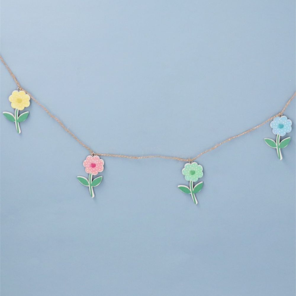 Gisela Graham 120cm Pastel Flowers Garland