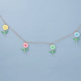 Gisela Graham 120cm Pastel Flowers Garland