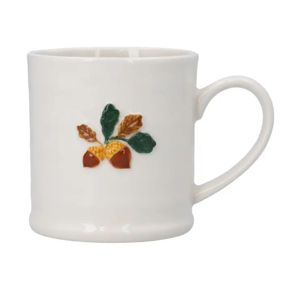 Gisela Graham 12cm Acorn Stoneware Mug
