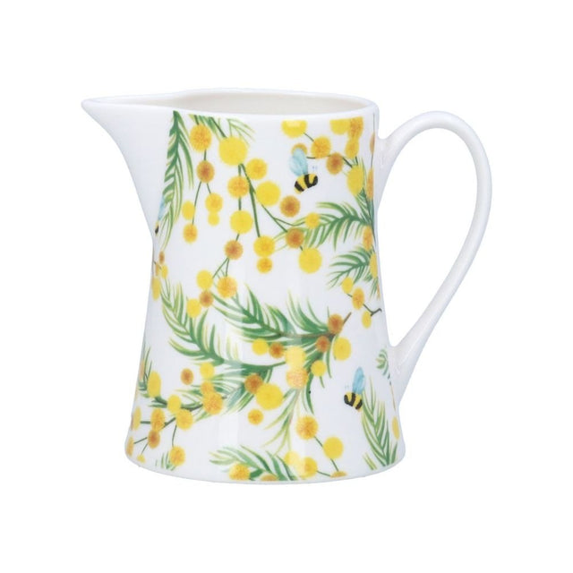 Gisela Graham 12cm Mimosa Small Bone China Jug - Old Railway Line Garden Centre