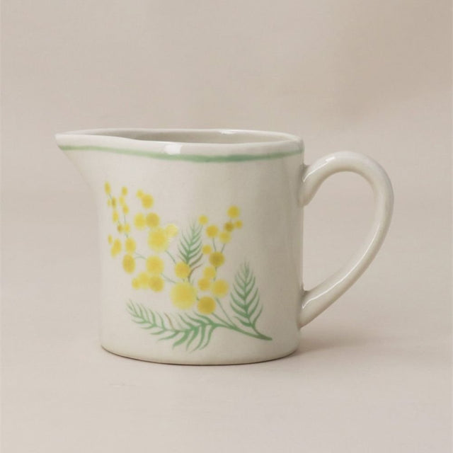 Gisela Graham 12cm Stoneware Mimosa Mini Jug - Old Railway Line Garden Centre