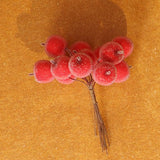 Gisela Graham 13cm Frosted Red Apples Picks