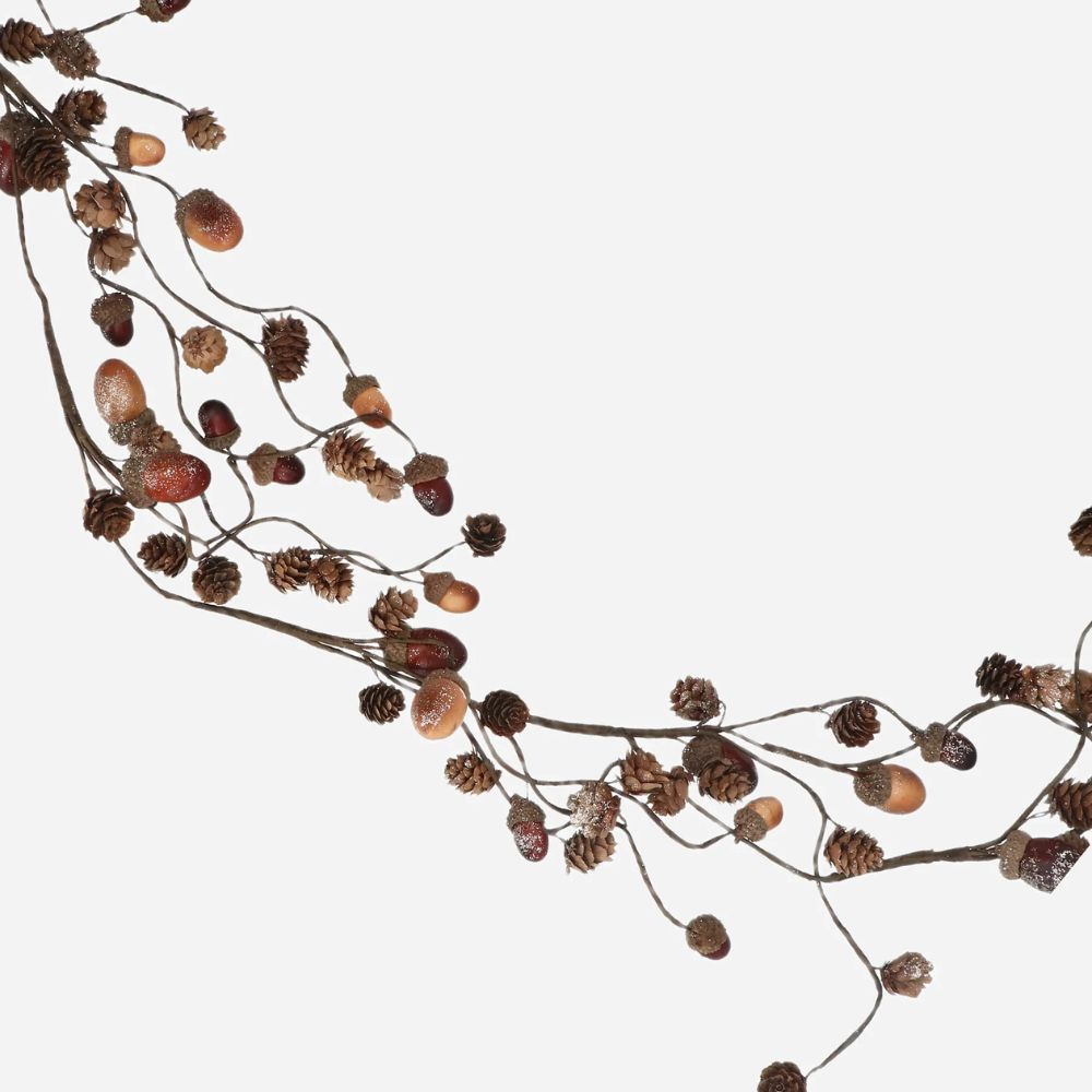 Gisela Graham 145cm Faux Acorns Garland