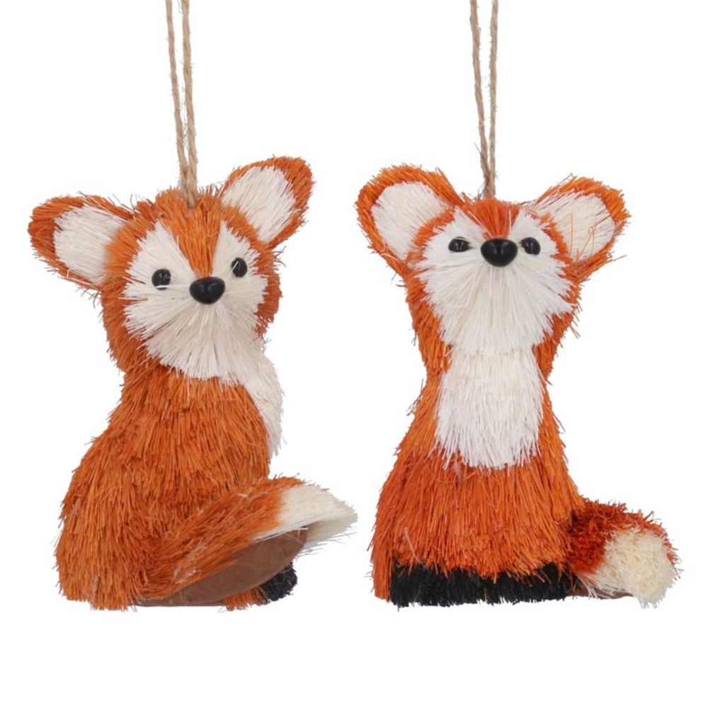 Gisela Graham 19cm Bristle Fox (Choice of 2)