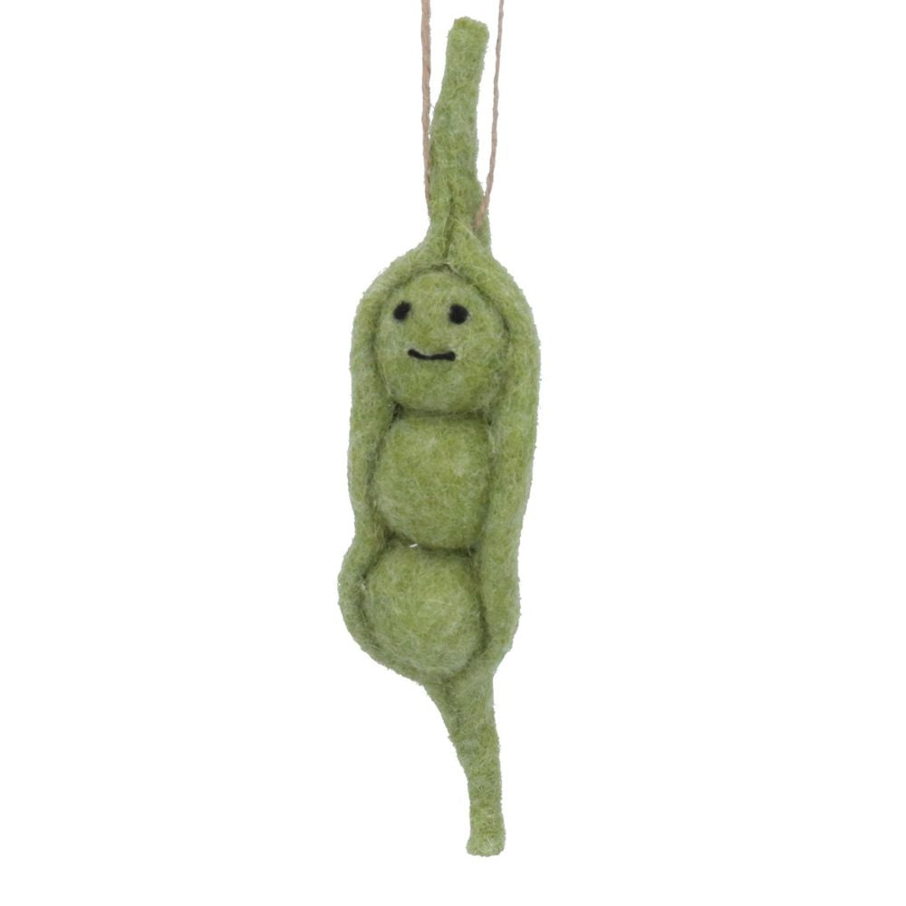 Gisela Graham 19cm Peapod Hanging Decoration