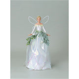 Gisela Graham 19cm Snowdrop Fairy Tree Topper - White