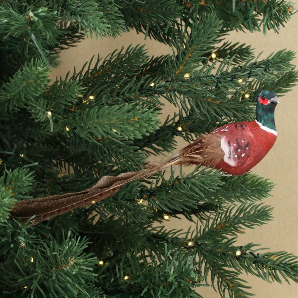 Gisela Graham 25cm Pheasant on Clip Decoration