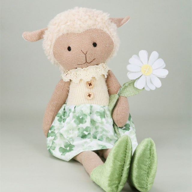 Gisela Graham 28cm Dressed Lamb Shelf Sitter - Old Railway Line Garden Centre