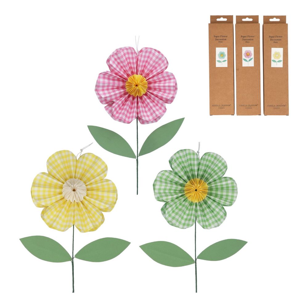 Gisela Graham 30cm Paper Flower Stems (Choice of 3)