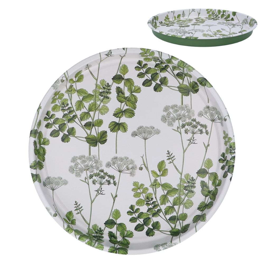 Gisela Graham 33cm Spring Hedgerow Metal Tray
