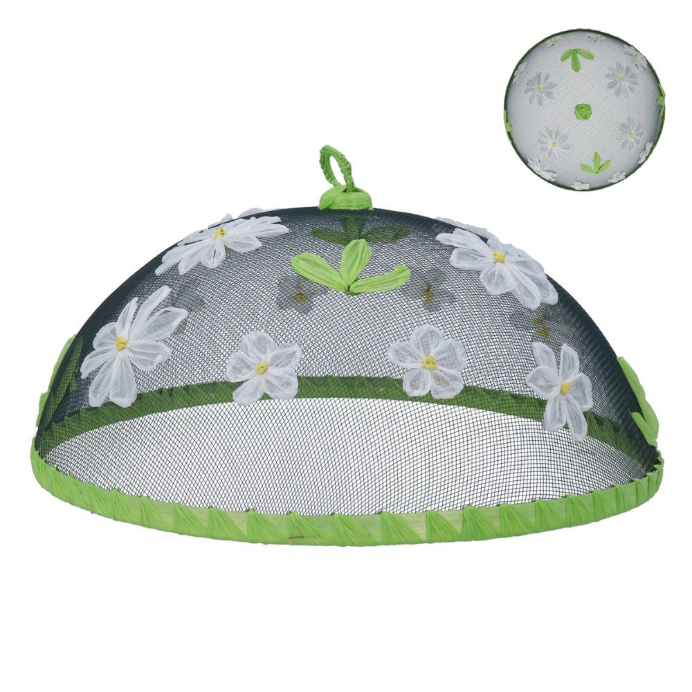 Gisela Graham 35cm White Daisy Food Cover
