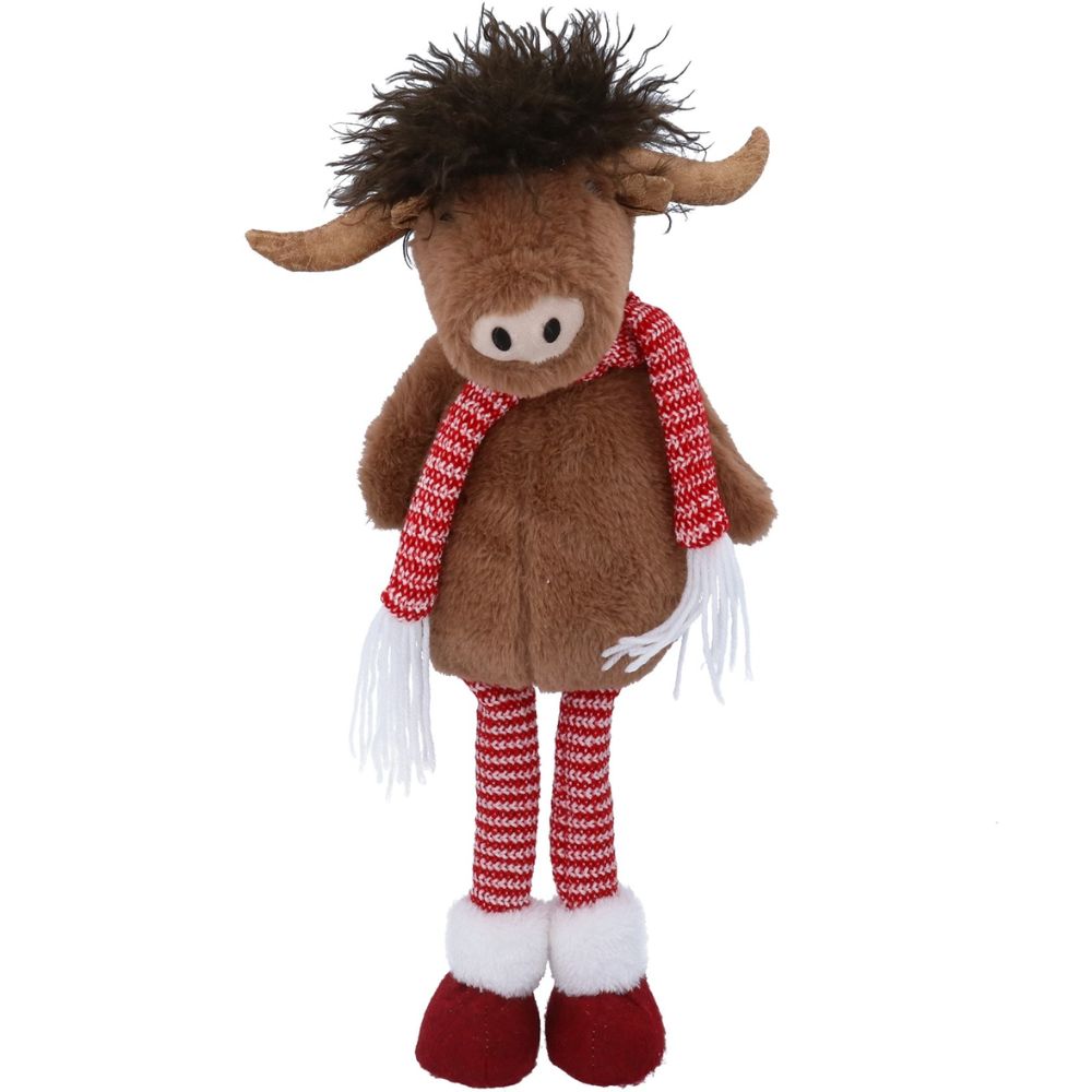 Gisela Graham 46cm Highland Cow Plush Ornament