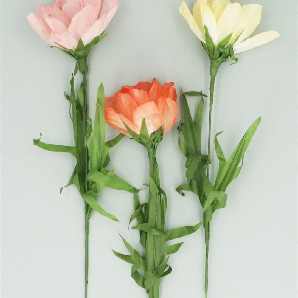 Gisela Graham 48cm Paper Dahlias Ornament (Choice of 3)