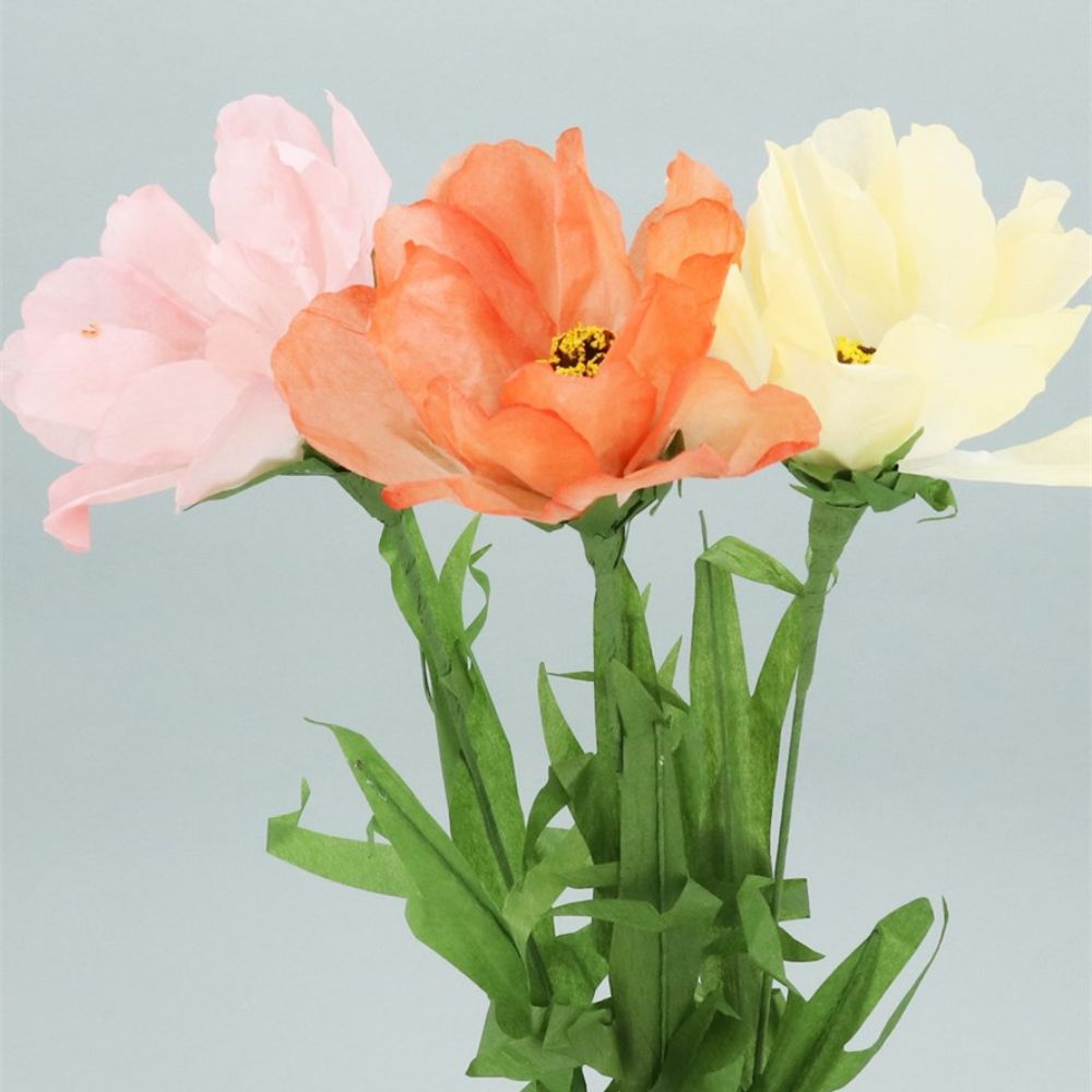 Gisela Graham 48cm Paper Dahlias Ornament (Choice of 3)