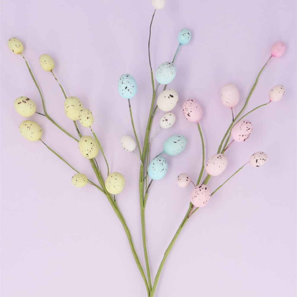 Gisela Graham 60cm Pastel Egg Sprays (Choice of 3)
