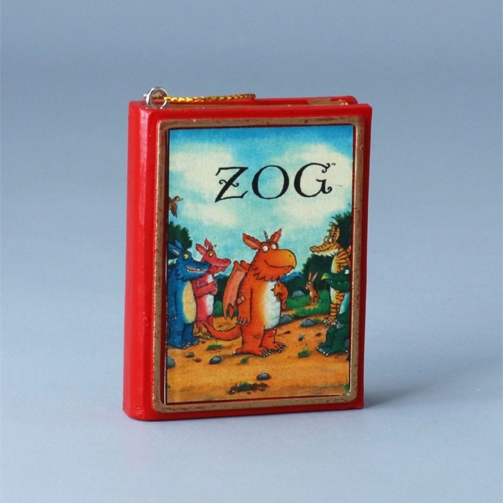 Gisela Graham 6cm Resin Zog Book Hanging Decoration