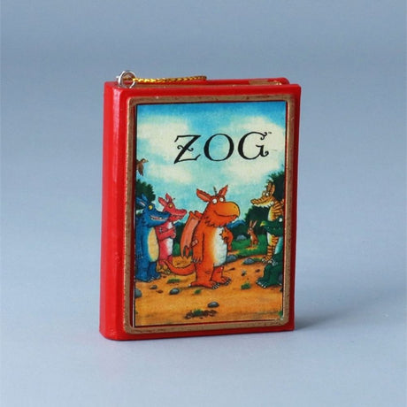 Gisela Graham 6cm Resin Zog Book Hanging Decoration