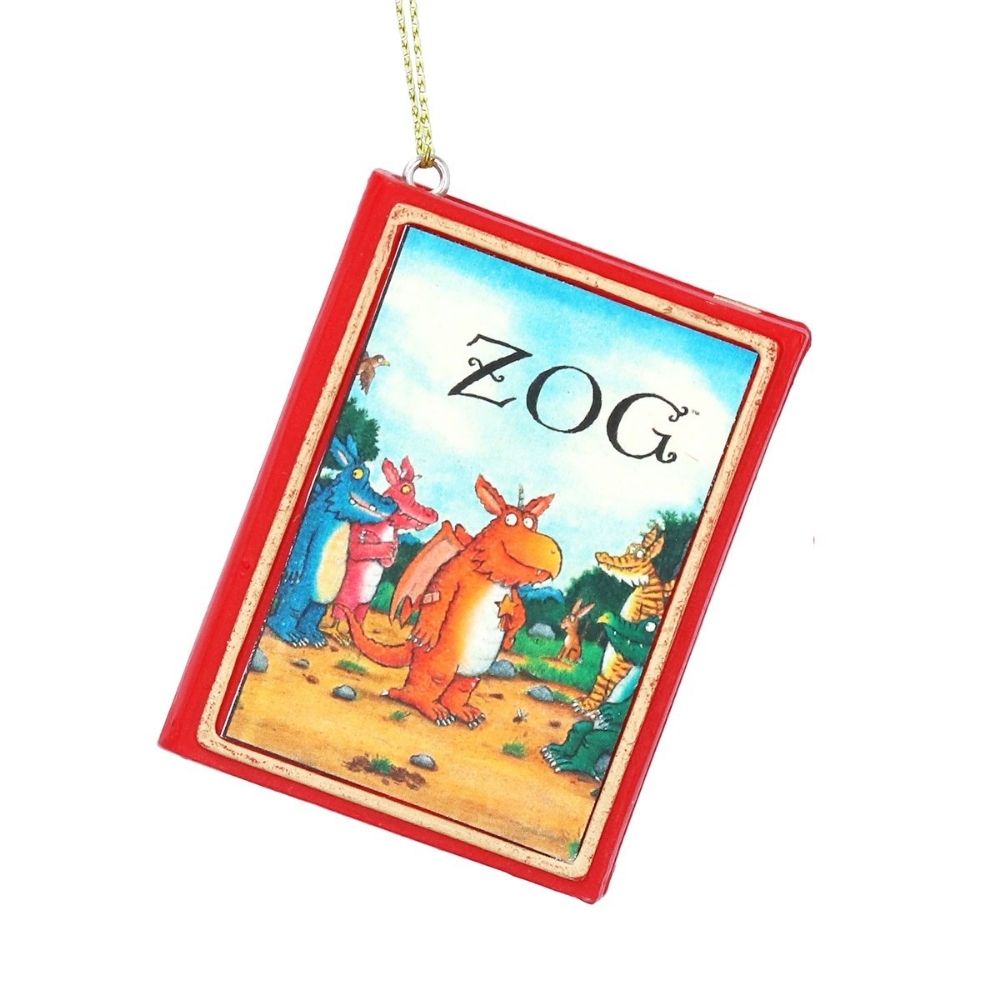 Gisela Graham 6cm Resin Zog Book Hanging Decoration