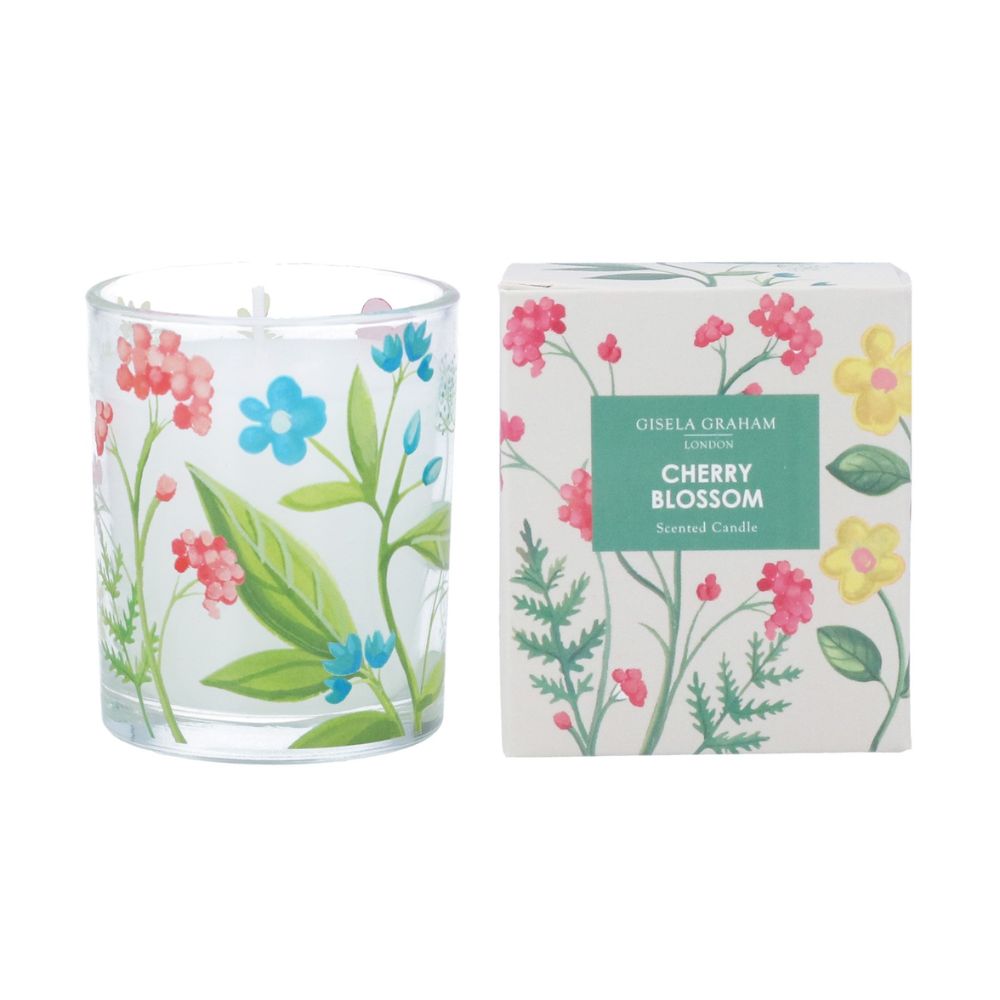 Gisela Graham 7cm Cherry Blossom Boxed Candle