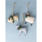 Gisela Graham 7cm Resin Farm Animals Hanging Decoration - (Choice of 3)