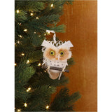 Gisela Graham 7cm Small Natural Cone Owl Decoration