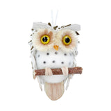 Gisela Graham 7cm Small Natural Cone Owl Decoration