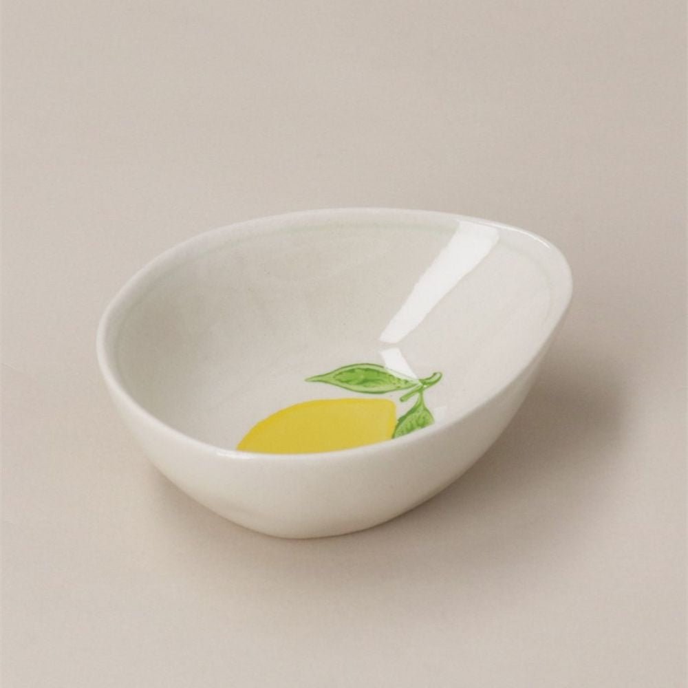 Gisela Graham 8cm Egg Shaped Bowl - Lemon - Old Railway Line Garden Centre