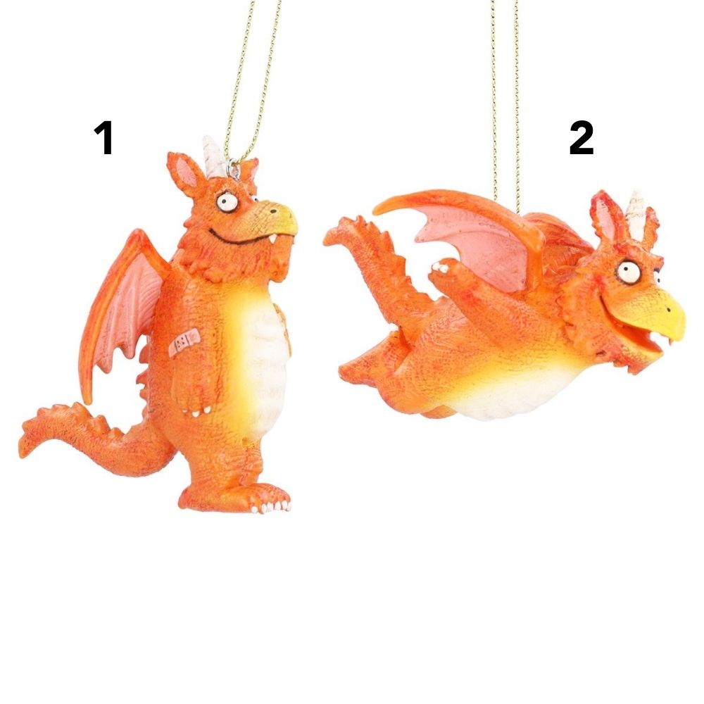 Gisela Graham 8cm Resin Zog Hanging Decoration - (Choice of 2)