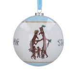 Gisela Graham 8cm Stick Man Bauble - White