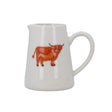 Gisela Graham 8cm Stoneware Highland Cow Mini Jug - Old Railway Line Garden Centre
