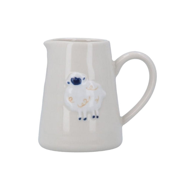 Gisela Graham 8cm Stoneware Lamb Mini Jug - Old Railway Line Garden Centre